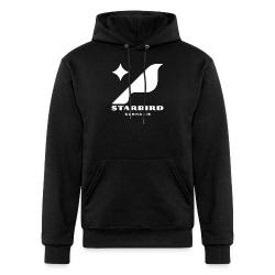 Black Starbird Embroidered Hoodie