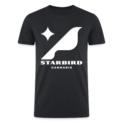 Starbird Heather Black Logo Tee