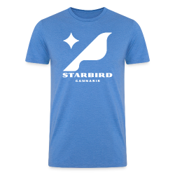 Starbird Heather Blue Logo Tee