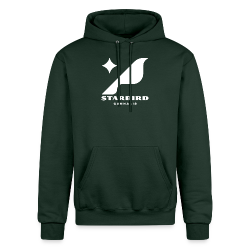 Dark Green Starbird Embroidered Hoodie